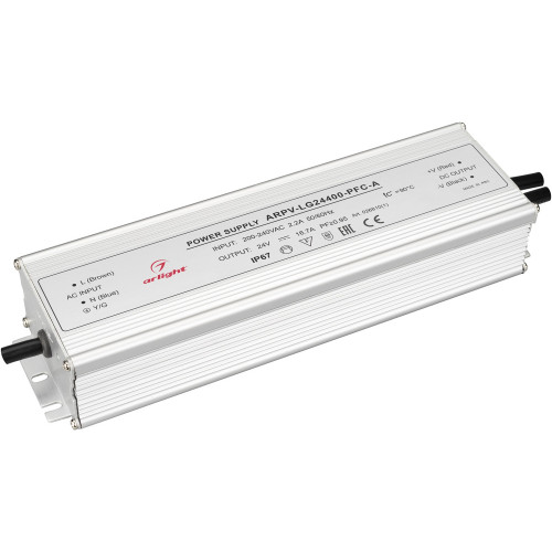 Блок питания ARPV-LG24400-PFC-A (24V, 16.7A, 400W) (Arlight, IP67 Металл, 5 лет) 026810(1)