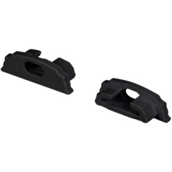 Заглушка ARH-BENT-W18 BLACK с отверстием (Arlight, Пластик) 039589
