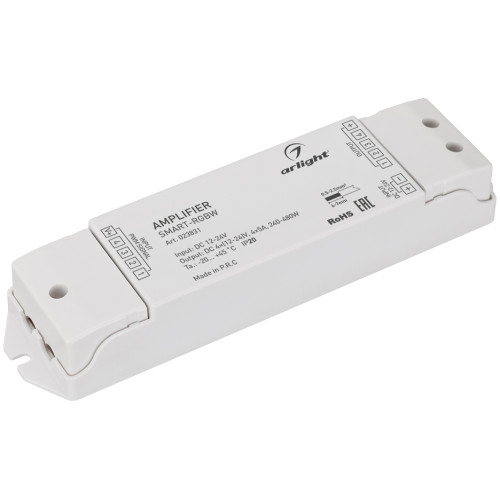 Усилитель SMART-RGBW (12-24V, 4x5A) (Arlight, IP20 Пластик, 5 лет) 023831