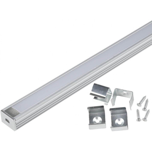 Профиль для светодиодной ленты UFE-K10 Silver/Frozen 200 Polybag