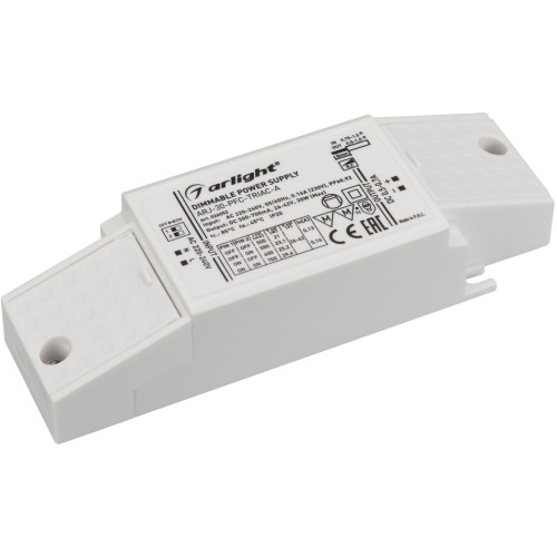 Блок питания ARJ-30-PFC-TRIAC-A (30W, 500-700mA) (Arlight, IP20 Пластик, 5 лет) 026052