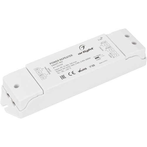 Усилитель SMART-MIX (12-36V, 2x8A) (Arlight, IP20 Пластик, 5 лет) 032759