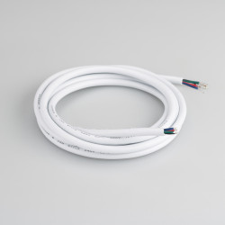 Провод питания ARL-MOONLIGHT-20AWG-4W-D6-CU-2000 White (Arlight, Закрытый) 028125