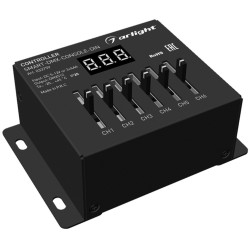 Контроллер SMART-DMX-CONSOLE-DIN (5-12V, 6CH, XLR3) (Arlight, IP20 Металл, 5 лет) 033759