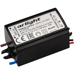 Блок питания ARPV-LV12005 (12V, 0.4A, 5W) (Arlight, IP67 Пластик, 2 года) 011750