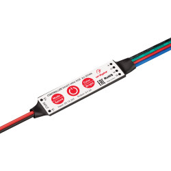 Контроллер SMART-MINI-RGB (12-24V, 3x1.5A) (Arlight, IP20 Пластик, 5 лет) 031606