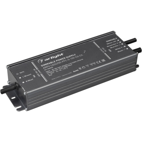 Блок питания ARPV-LG24250-PFC-0-10V-CV-CC (24V, 10.4A, 250W) (Arlight, IP67 Металл, 5 лет) 036936