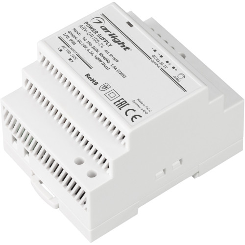 Блок питания ARV-DR100-24 (24V, 4.2A, 100W) (Arlight, IP20 DIN-рейка) 031087