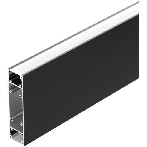 Профиль SL-LINE-25100-DUAL-2500 BLACK (Arlight, Алюминий) 033735