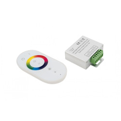 Контроллер с пультом touch RF-RGB-S-18A-WH1