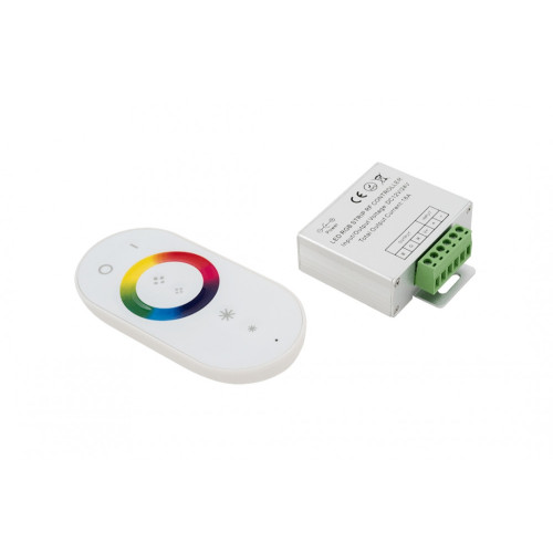 Контроллер с пультом touch RF-RGB-S-18A-WH1