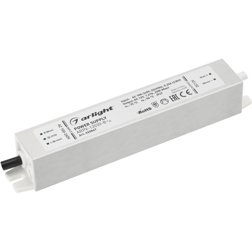 Блок питания ARPV-12020-B (12V, 1.7A, 20W) (Arlight, IP67 Металл, 3 года) 020847