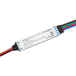 Контроллер SMART-K49-RGBW (12-24V, 4x1A, 2.4G) (Arlight, IP20 Пластик, 5 лет) 028443