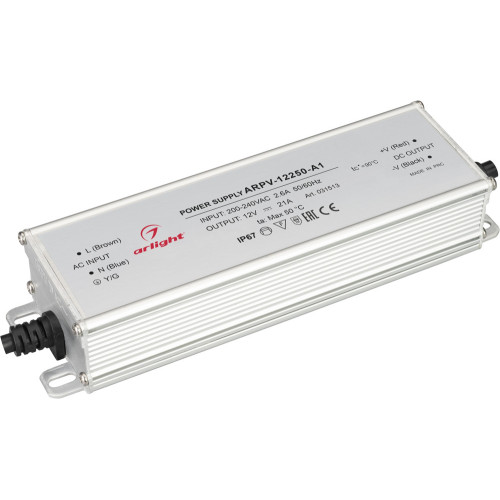 Блок питания ARPV-12250-A1 (12V, 21A, 252W) (Arlight, IP67 Металл, 3 года) 031513
