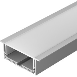 Профиль с экраном SL-LINIA88-F-2500 ANOD+OPAL (Arlight, Алюминий) 020471