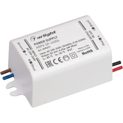 Блок питания ARPV-SP-24006 (24V, 0.25A, 6W) (Arlight, IP67 Пластик, 5 лет) 039671