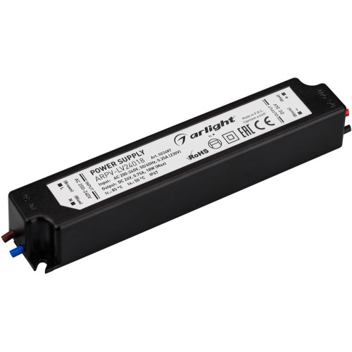 Блок питания ARPV-LV24018 (24V, 0.8A, 18W) (Arlight, IP67 Пластик, 2 года) 022487