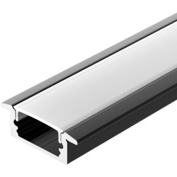 Профиль LINE-2308-F-2000 ANOD BLACK (Arlight, Алюминий) 040301