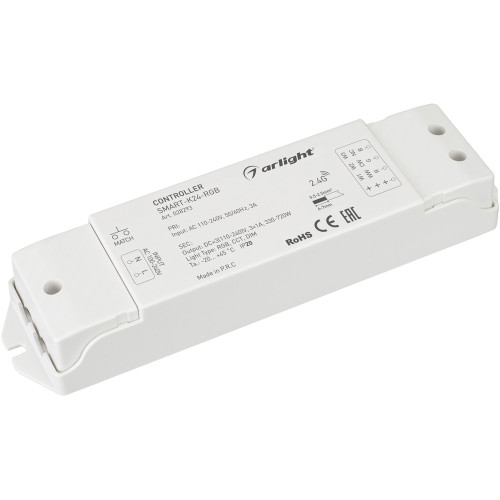 Контроллер SMART-K24-RGB (230V, 3x1A, 2.4G) (Arlight, IP20 Пластик, 5 лет) 028293