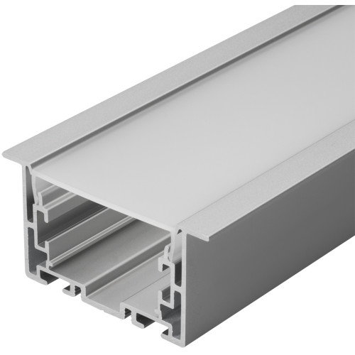 Профиль с экраном S2-LINIA69-F-2500 ANOD+OPAL (Arlight, Алюминий) 021177