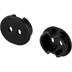 Заглушка ARH-ROUND-D20-DUAL BLACK с отверстием (Arlight, Пластик) 039302