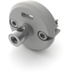 Заглушка ROUND-D30-DUAL с втулкой и отверстием (Arlight) 029216