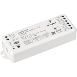 Контроллер SMART-TUYA-WIFI-MIX-SUF (12-36V, 2x5A, 2.4G) (Arlight, IP20 Пластик, 5 лет) 034501