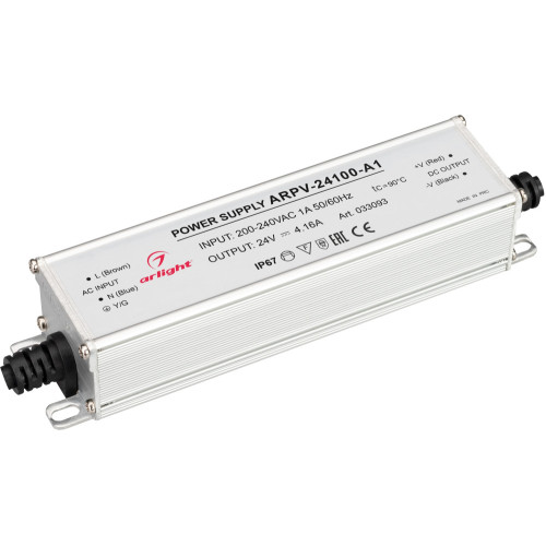 Блок питания ARPV-24100-A1 (24V, 4.16A, 100W) (Arlight, IP67 Металл, 3 года) 033093