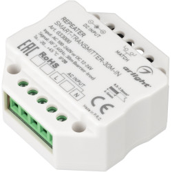 Контроллер-усилитель SMART-TRANSMITTER-30M-IN (230V, 2.4G) (Arlight, IP20 Пластик, 5 лет) 033000