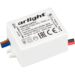 Блок питания ARJ-KE21300-PFC-TRIAC-A (6.3W, 300mA) (Arlight, IP44 Пластик, 5 лет) 028276