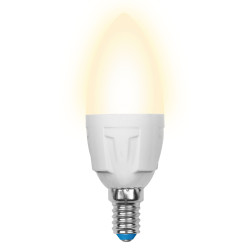 Лампочка светодиодная LED-C37 7W/WW/E14/FR PLP01WH картон