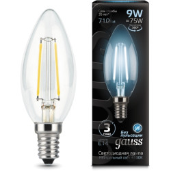 Лампочка LED Filament Candle E14 9W 4100К 1/10/50 103801209