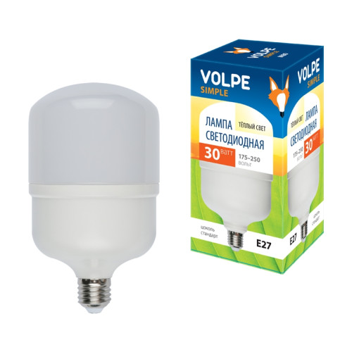 Лампочка светодиодная LED-M80-30W/WW/E27/FR/S картон