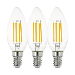 Лампочка светодиодная филаментная Lm_led_e14 12811 комплект - 3 шт.