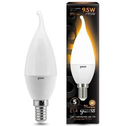 Лампочка LED Candle tailed E14 9.5W 3000K 1/10/50 104101110