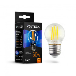 Лампочка светодиодная 2800K 580Lm E27x6W CRYSTAL 7023