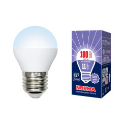 Лампочка светодиодная LED-G45-11W/DW/E27/FR/NR картон