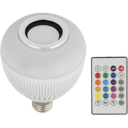 Светодиодный светильник(лампа) Диско. с динамиком и Bluetooth. 220В. ULI-Q340 ULI-Q340 8W/RGB/E27 WHITE
