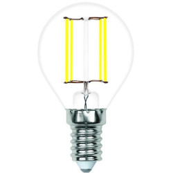 Лампочка светодиодная филаментная LED-G45-7W/4000K/E14/CL/SLF