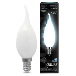 Лампочка LED Filament Candle Tailed OPAL E14 5W 4100К 1/10/50 104201205