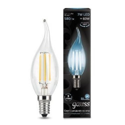 Лампочка LED Filament Candle tailed E14 7W 4100К 1/10/50 104801207