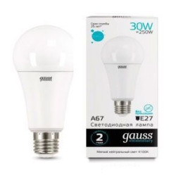 Лампочка LED Elementary A67 30W E27 4100K 1/10/50 73229
