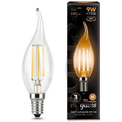 Лампочка LED Filament Candle tailed E14 9W 2700K 1/10/50 104801109