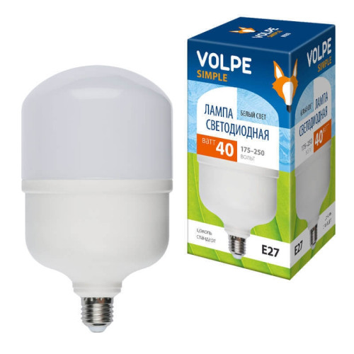Лампочка светодиодная LED-M80-40W/NW/E27/FR/S картон