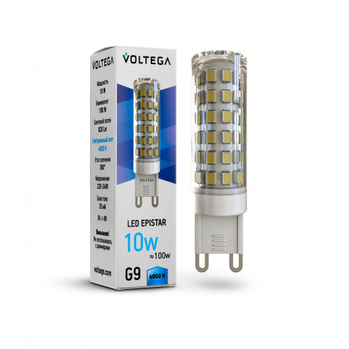 Лампочка светодиодная 4000K 820Lm G9x10W SIMPLE 7039