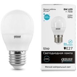 Лампочка LED Elementary Globe 8W E27 4100K 53228