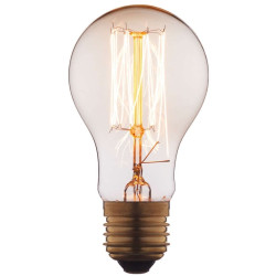 Ретро лампочка накаливания Эдисона груша E27 60W 2400-2800K 1004-T