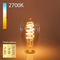 Лампочка светодиодная филаментная Dimmable F BLE2746