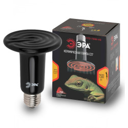 Инфракрасная лампа ЗРА FITO-150W-НQ керамическая CeramiHeat RX для брудера, рептилий 150 Вт Е27