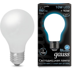 Лампочка LED Filament A60 OPAL E27 10W 4100К 1/10/40 102202210